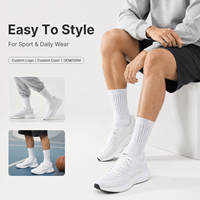 Chaussettes de sport haute performance avec logo personnalisé, chaussettes de basketball à poils épais, chaussettes de compression sportives parfaites pour l'entraînement en équipe