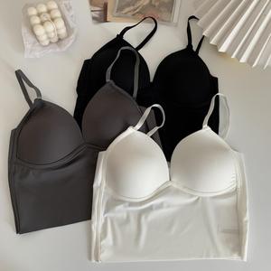 Stock d'usine sortes soutien-gorge respirant femmes gilet Douceur Confort Camisole beauté dos Débardeur fronde <span class=keywords><strong>sans</strong></span> <span class=keywords><strong>anneau</strong></span> en acier camisole - Product Image 1