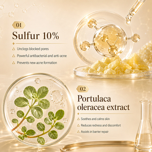 KORMESIC 60ml Vente en gros Marque privée <span class=keywords><strong>Pommade</strong></span> anti-acné au soufre 10% Soin de la peau Gel apaisant anti-acné Crème <span class=keywords><strong>visage</strong></span> - Product Image 4