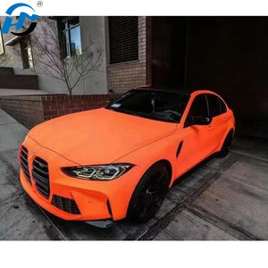ม้วนเต็มรูปแบบทำจากไวนิลเคลือบเงารถยนต์สีส้มเข้มพิเศษใช้1.52x1 8ม./5x60FT - Product Image 2