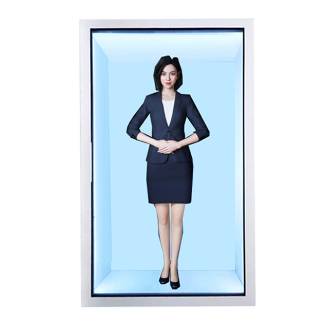 86 Inch 3D Transparent Holographic Cabinet Floor to Floor Digital Signage LCD 3D Transparent Holographic LED