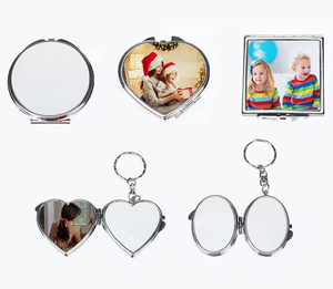 Wholesale Sublimation Blank Compact Cosmetic Make up Pocket <b>Mirror</b> for Custom Logo Printing - Product Image 2