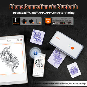 Imprimante de pochoir temporaire de machine de transfert de <span class=keywords><strong>tatouage</strong></span> sans fil de haute qualité pour des tatoueurs en stock - Product Image 5