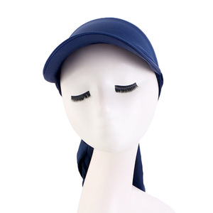 Cappelli da baseball e cappelli da sole per esterni in poliestere a tinta unita con visiera larga e cinturini posteriori regolabili - Vendita all'ingrosso direttamente dalla fabbrica - Product Image 4