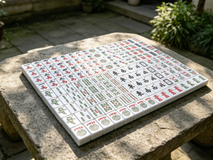 Jeu de tuiles de <span class=keywords><strong>mahjong</strong></span> magnétiques en mélamine de luxe moderne, 42 mm, 166 pièces, compatible avec la machine automatique, style américain - Product Image 3