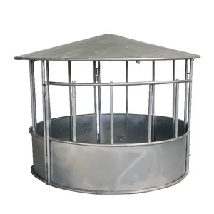 Steel Bale Loop Top Hot Dip Galvanized Livestock Animal Cattle/Sheep/Horse Round Bale Hay Feeder