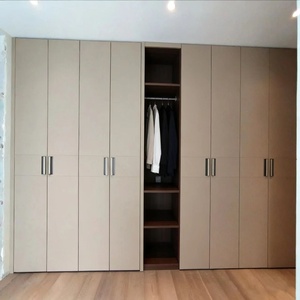 Armadio Contemporaneo Professionale in Legno Massello per Camera da Letto, Personalizzabile per <span class=keywords><strong>Abbigliamento</strong></span>, Biancheria e Accessori, con Toeletta per Villa - Product Image 1