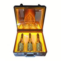 Boîte de transport VIP Ace of Spade pour champagne, mallette à vin, présentoir lumineux LED pour bouteilles, présentoir à liqueurs pour bars et discothèques
