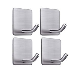 Kitchen Bathroom Adhesive Hooks Heavy Duty <b>Wall</b> <b>Hangers</b> Waterproof Stainless Steel Eco-Friendly Multifunction Clothing Hanging - Product Image 2