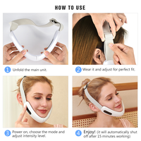 Appareil de beauté électrique pour lifting du visage en V, amincissant et raffermissant, portable, rechargeable, anti-âge, resserrement de la peau AU CN