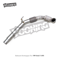 Downpipe Knalpot SS304 untuk VW GOLF 7 7.5 MK7 MK7.5 GTI 2.0T 2014-2020 Racing High Flow Catted Downpipe 100/200/300 Cell