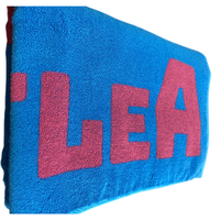 Serviettes de plage jacquard avec logo personnalisé, serviettes de bain luxueuses et douces, serviettes de piscine en coton tissé velours, qualité économique.