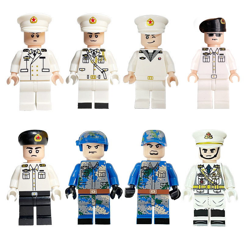 Figurines de la marine, paquet de 8