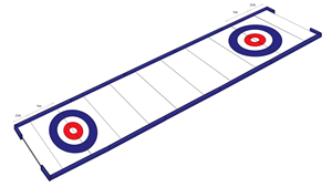 Feuille de curling de <span class=keywords><strong>glace</strong></span> artificielle portable, rails de curling de <span class=keywords><strong>glace</strong></span> pour le <span class=keywords><strong>sport</strong></span> de curling - Product Image 2