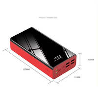 Banco de energía de alta capacidad 30000/40000/50000mAh, carga rápida, pantalla rápida, Micro USB/USB, CE, ROHS, REAC2, compatible con OEM personalizable