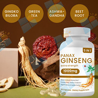 Suppléments à base de plantes SUNI OEM/ODM capsules d'extrait de racine de ginseng panax de ginseng rouge coréen pour stimuler l'énergie