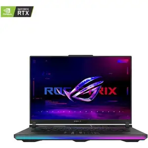 كمبيوتر محمول أصلي من ASUS ROG Strix طراز SCAR 16 مخصص للألعاب معالج كور i9 الجيل الثالث عشر 4 جيجاهرتز ذاكرة وصول عشوائي 32 جيجابايت ومساحة تخزين 2 تيرابايت وذاكرة وصول عشوائي 12 جيجابايت نظام بدء تشغيل ويندوز 11 GeForce RTX 4080