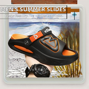 Sandales d'été légères pour hommes LTOLO, à bout ouvert, imperméables, anti-odeurs, chaussures de plage décontractées, semelle intérieure en EVA, sandales d'intérieur monobloc - Product Image 2