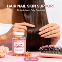 Gummies à la biotine pour des cheveux, une peau et des ongles sains – Complément alimentaire en gros