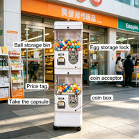 Distributeur automatique de capsules Gacha à monnayeur, mini machine à œufs torsadés en métal pour jouets en capsule
