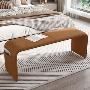 Nordic Designer Entryway Shoe <b>Bench</b> Saddle Leather Modern Minimalist Living Room <b>Bed</b> <b>End</b> <b>Bench</b> Adult Use - Product Image 4