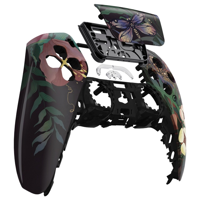 For PS5 Controller Case - Glossy Front Shell & Touch Pad Cover, Stylish & Protective