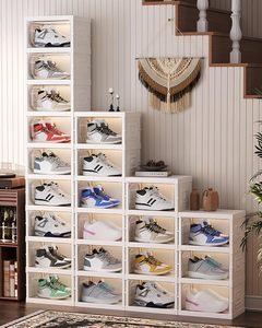 กล่องเก็บรองเท้าพลาสติกใสสีดำจากซัพพลายเออร์จีน - Product Image 5
