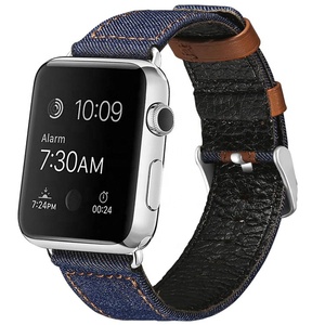 Coolyep High Quality Leather <span class=keywords><strong>Watch</strong></span> Strap 38mm/40mm 42mm/44mm for <span class=keywords><strong>Apple</strong></span> <span class=keywords><strong>Watch</strong></span> Series 1 2 3 <span class=keywords><strong>4</strong></span> - Product Image 1