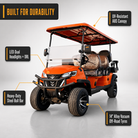 Voiturette de golf électrique RWD à double frein hydraulique pour hôtels et parcs, avec couleur personnalisée, OEM disponible