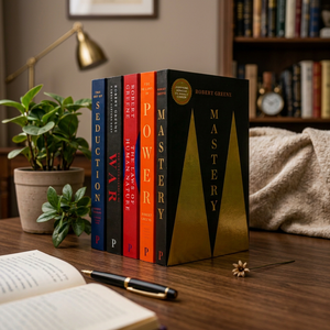 Collection de 5 livres de Robert Greene : Les 48 lois du pouvoir, L'art de la séduction, Les 33 stratégies de la guerre, La loi humaine - Product Image 2