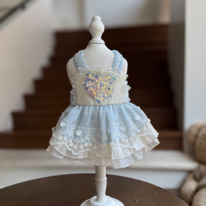 Ropa para Perros y Gatos de Algodón Suave Directo de Fábrica, Estilo Lolita, para <span class=keywords><strong>Chihuahua</strong></span>, Poodle, Accesorios para Fotos, Ropa para Salidas de Fin de Semana - Product Image 5