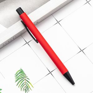 High Quality Metal Retractable Ballpoint Pen <b>Glue</b> <b>Spraying</b> Aluminum Advertising Signing Ballpoint Pen Custom Logo - Product Image 6