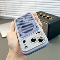 Coque de téléphone respirante à dissipation thermique magnétique, creuse et mate, à thème estival pour iPhone 18 17 16 15 14 13 12 Pro Max