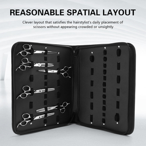24 Grilles Boîte De Rangement Sac Antichoc En Cuir <span class=keywords><strong>Professionnel</strong></span> Coiffeur <span class=keywords><strong>Mallette</strong></span> De Transport Barber <span class=keywords><strong>coiffure</strong></span> Ciseaux <span class=keywords><strong>Mallette</strong></span> De Rangement - Product Image 6