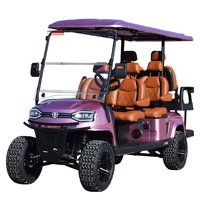 Nuevo Carro de Golf Club Car de 6 Plazas, Scooter de Golf Eléctrico con Marco de Aluminio y Batería de Litio