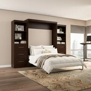 Camas Plegables Verticales Modernas de Tamaño Personalizado, Camas Murphy Multifuncionales en Tamaños Twin, Queen y <span class=keywords><strong>King</strong></span>, Estilo Popular - Product Image 2