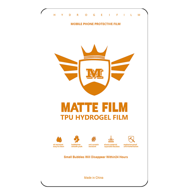 Free Sample 120*180mm Self-Repair Anti Shock Soft Hydrogel TPU Matte Mobile Phone Screen Protector Film for All Model Phone