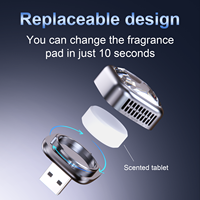 Adaptador Inalámbrico Inteligente 2 en 1 para Auto con CarPlay y Android Auto, Difusor de Aromaterapia, WiFi 5.8GHz, Bluetooth 5.2 y USB