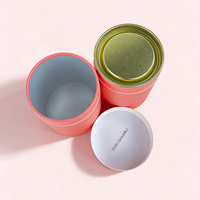 Tube en carton cylindrique personnalisé imprimé pour emballage alimentaire en poudre, avec insert métallique et doublure en aluminium, vente en gros directe usine