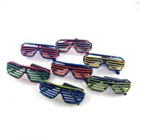 Vente flash Lunettes LED EL Clignotantes Nouveau design Lunettes lumineuses pour Pâques Ramadan Noël Diplôme Diwali Fêtes