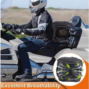 Sac de transport pour chien pour moto, sac de bagages pour animaux de compagnie pour porte-bagages arrière de Road Glide, avec support pliable pour animaux, échantillon gratuit - Product Image 3