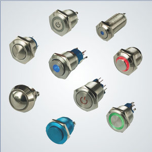 สวิทช์กดล็อคเรืองแสง16มม. 2NO2NC ปุ่มกดชั่วขณะฮอร์นสวิตช์ - Product Image 5