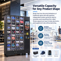 Distributeur automatique de casiers à commande facile pour accessoires sportifs et vêtements, 40 portes, idéal pour l'expansion commerciale