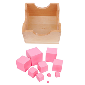 Tour Rose Waldorf en Bois pour l'Apprentissage Sensoriel, Jouets Éducatifs pour l'Enseignement Scolaire, Matériel Pédagogique Montessori - Product Image 1