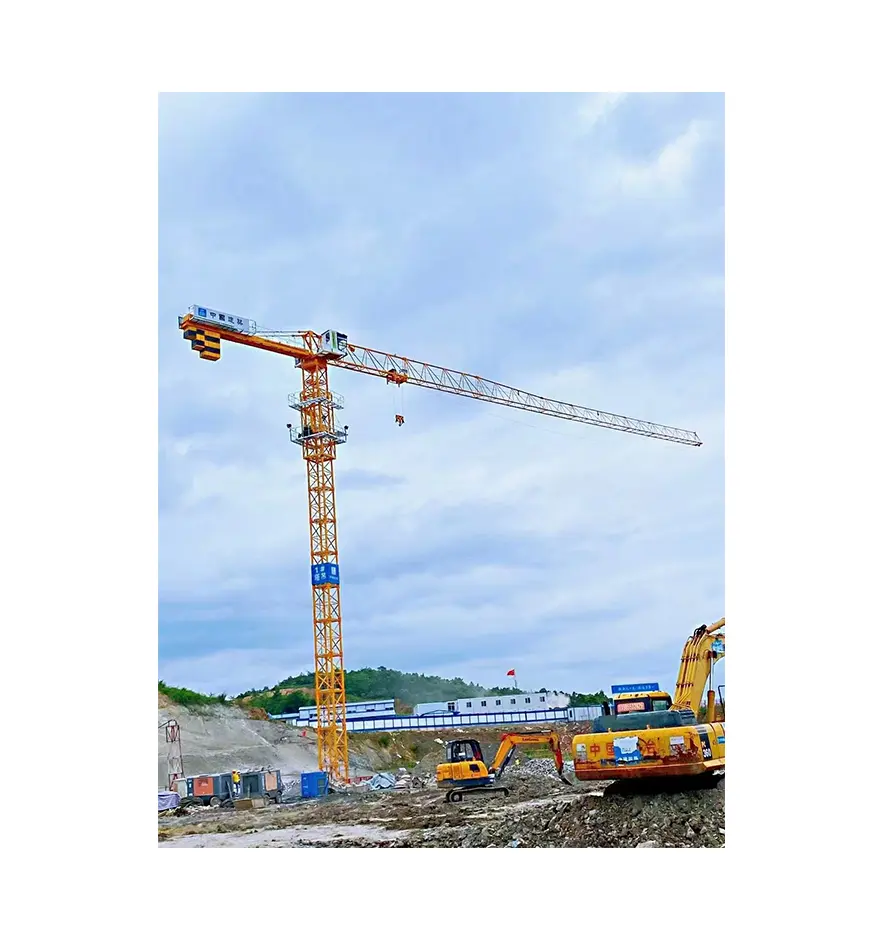Chinese brand Used Tower Crane 6ton topless tower crane 6013-6 60m Boom Length
