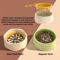 Accessoires pour animaux de compagnie, vente en gros, gamelles de luxe en plastique pour chiens et chats, gamelles à alimentation lente pour chiens