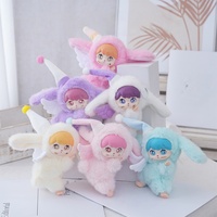 En gros, Peluches Lapin Endormi en Coton PP à Longues Oreilles, Porte-clés, Pendentif de Sac à Dos, Jouet Personnalisable pour Enfants, Unisexe, 14 ans