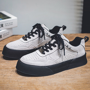 Giày nam <span class=keywords><strong>Clearance</strong></span> mới 2025 kiểu Hàn Quốc thời trang đa năng, phong cách thường ngày, mùa xuân, dây buộc, chống trơn trượt, bền bỉ - Product Image 3