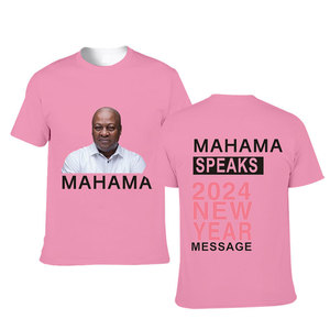 Proveedor de camisetas de elección barata promocional de Gahumi con camiseta personalizada de bajo precio para la elección de Ghana NDC - Product Image 1