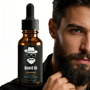 Huile à <span class=keywords><strong>barbe</strong></span> naturelle personnalisée pour homme, huile de croissance de la <span class=keywords><strong>barbe</strong></span> à l'argan, au romarin et au bois de santal, adoucissant et hydratant pour la <span class=keywords><strong>barbe</strong></span>, 30 ml, <span class=keywords><strong>coffret</strong></span> cadeau OEM - Product Image 1